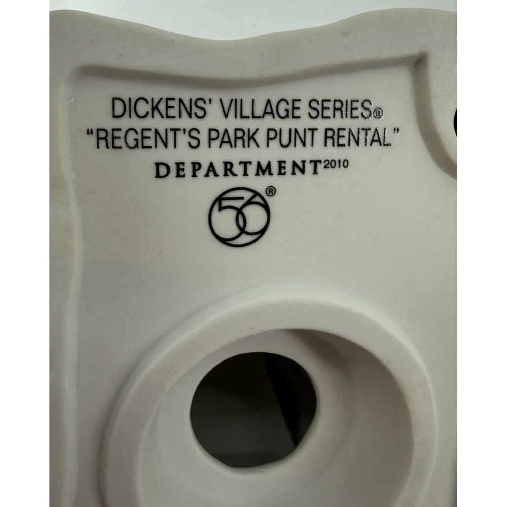 Department 56 Dickens Village Regent's Park Punt Rental‎ Porcelain Building